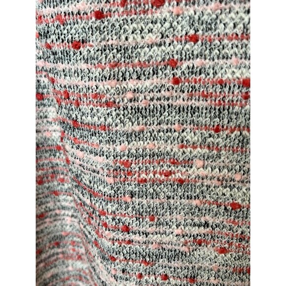 Loft Coral, Pink Boucle Knit Flutter Sleeve Shift Dress Size 24 Plus Sweater Fee - Picture 7 of 10